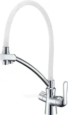 Смеситель Lemark Comfort LM3070C-White Для кухни Хром / Белый