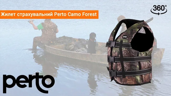 Жилет страховочный PERTO Camo Forest | Обзор 360° | TM Perto