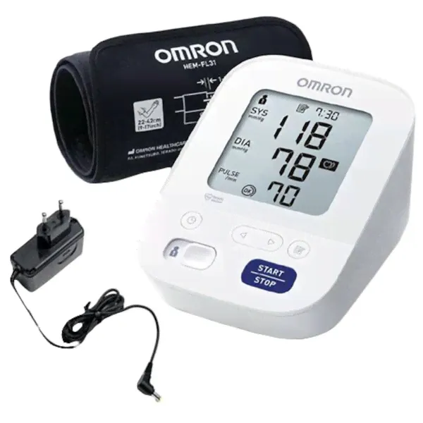Тонометр автоматический Omron M3 Comfort с адаптером-0