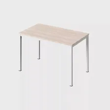 Стол письменный Public Comfort CL-32 Дуб сантана светлый/Металл белый 1500х700х740 (Экспро)