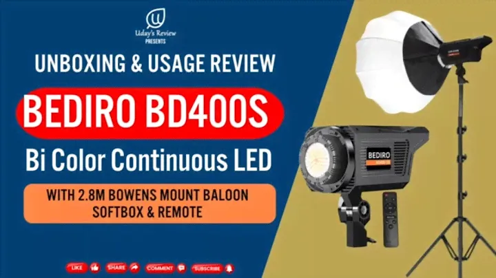Ultimate Lighting Setup: Bediro BD-400S Bi-Color LED with Bowens Softbox & Remote Review #Bediro