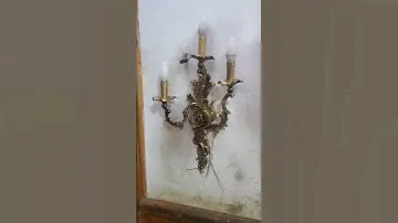 3 Arms Hand Forged Ornate Wall Light Sconce